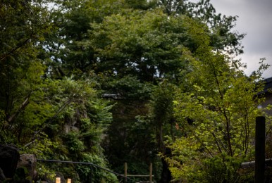 屋外連絡通路（本館⇔レジデンス・露天風呂）