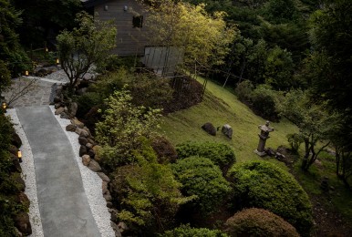 屋外連絡通路（本館⇔レジデンス・露天風呂）